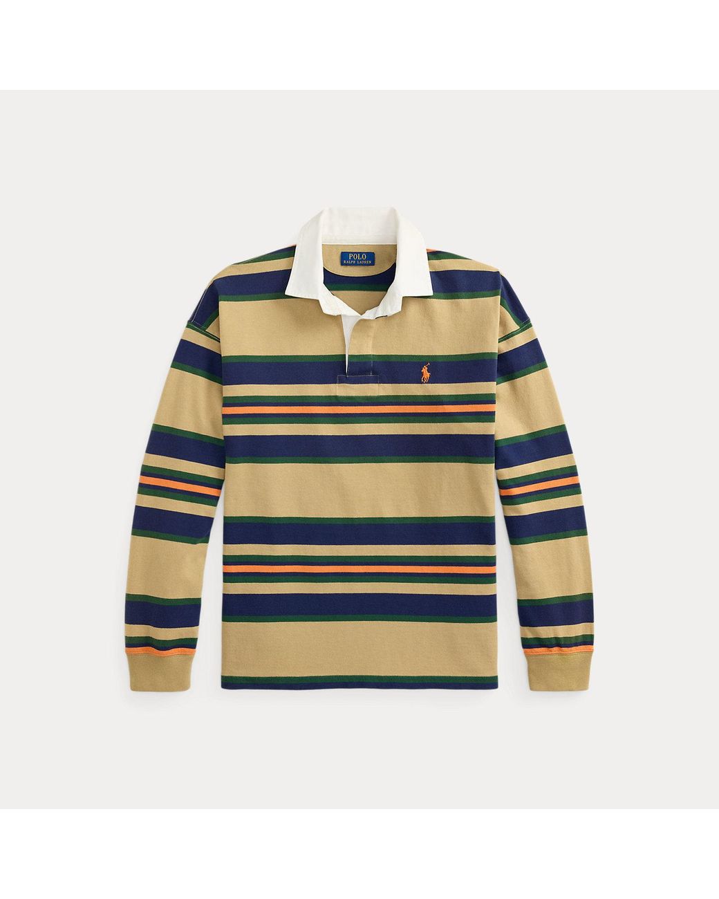 Polo Ralph Lauren Multicolor Big Fit Striped Jersey Rugby Shirt for men