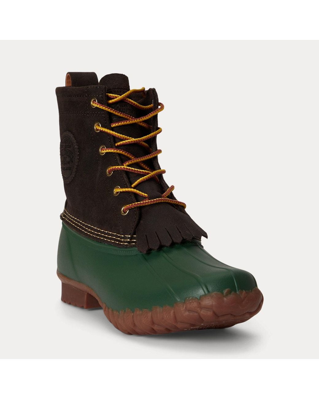 Polo Ralph Lauren Green Harvey Suede Duck Boot for men