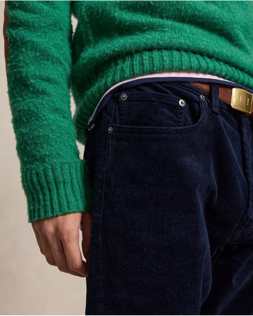 Polo Ralph Lauren Blue Hampton Straight Stretch Corduroy Pant for men