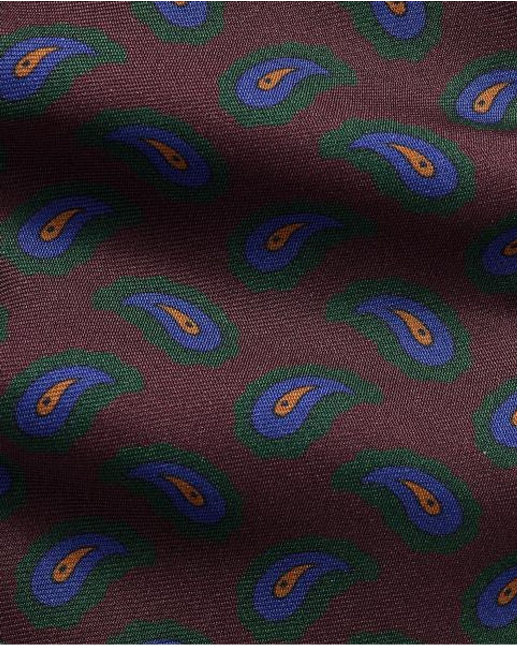 Polo Ralph Lauren Blue Pine-Print Silk Twill Tie for men
