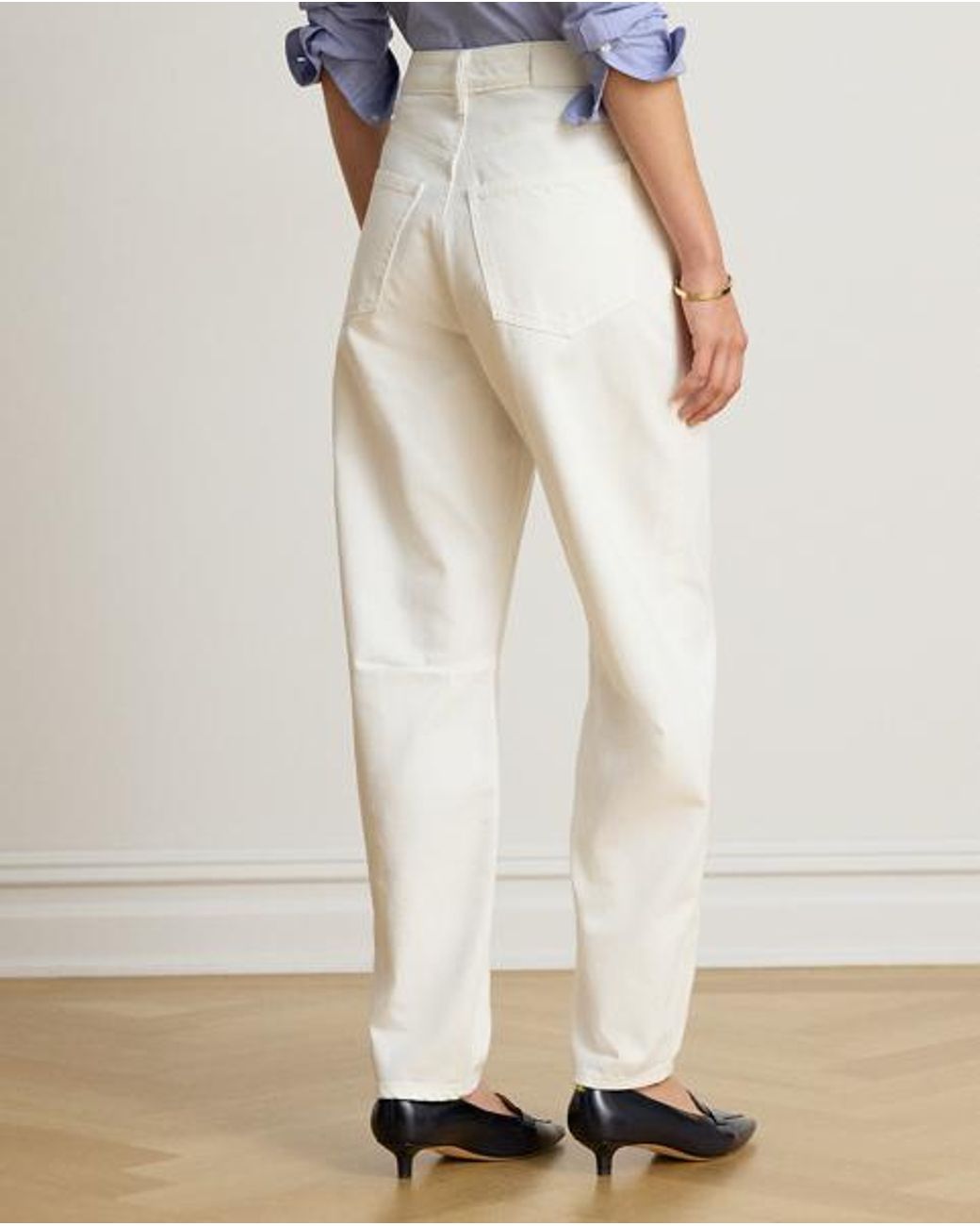 Ralph Lauren Blue High-Rise Barrel Jeans