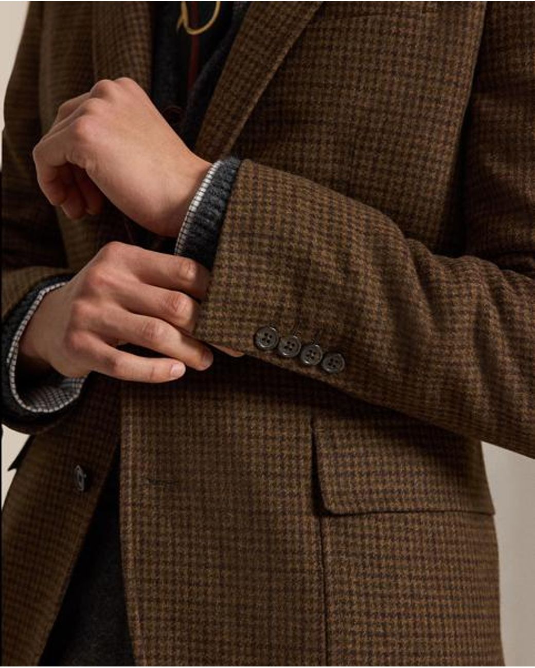 Polo Ralph Lauren Brown Polo Modern Fit Plaid Blazer for men