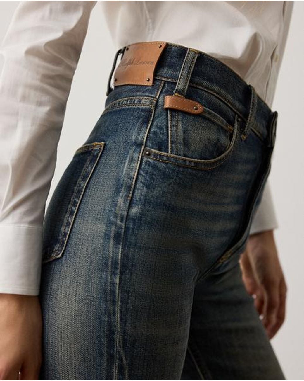 Ralph Lauren Black Kaida Relaxed Bootcut Jean