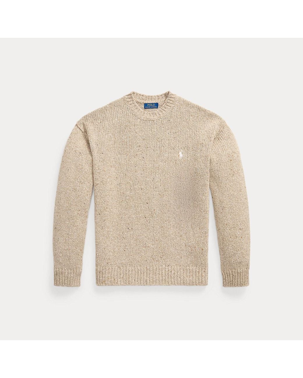 Polo Ralph Lauren Natural Wool-Blend Crewneck Jumper for men