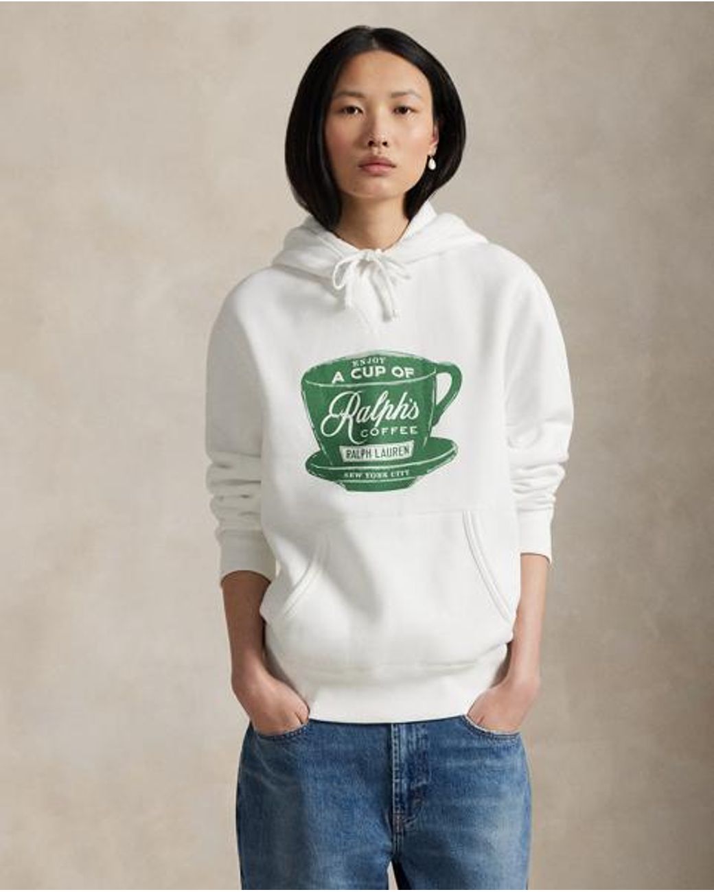 Polo Ralph Lauren Blue Ralph Lauren's Coffee Hoodie for men