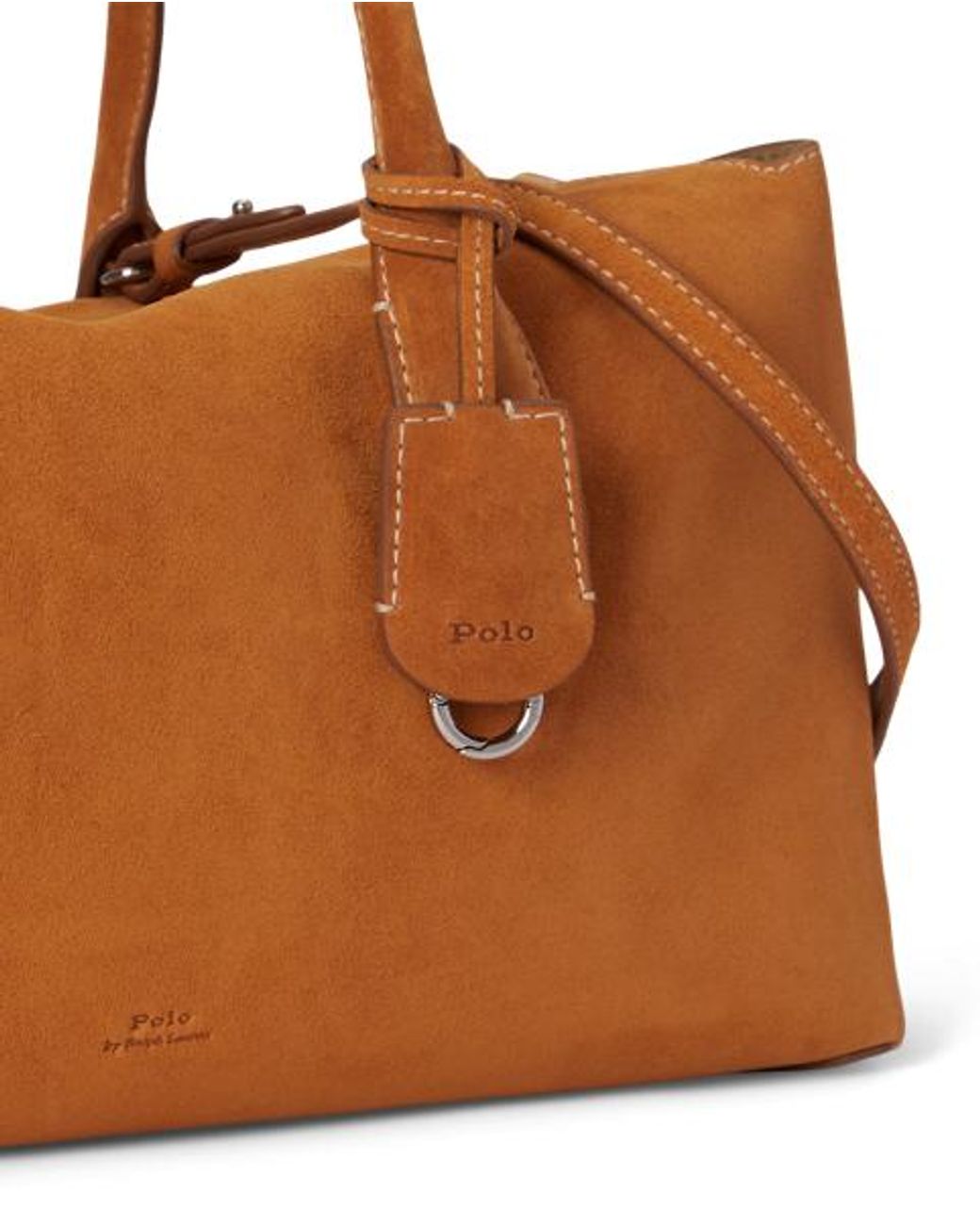 Polo Ralph Lauren Green Bellport Suede Satchel