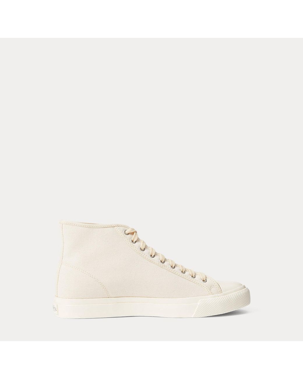Ralph Lauren Natural Mayport Canvas Trainer for men