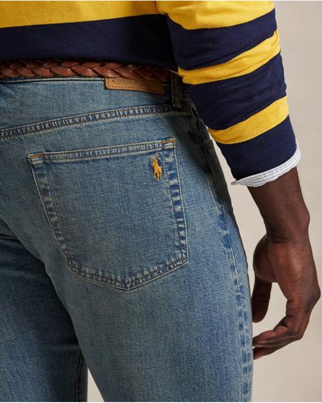 Polo Ralph Lauren Blue Hampton Straight Stretch Jean for men