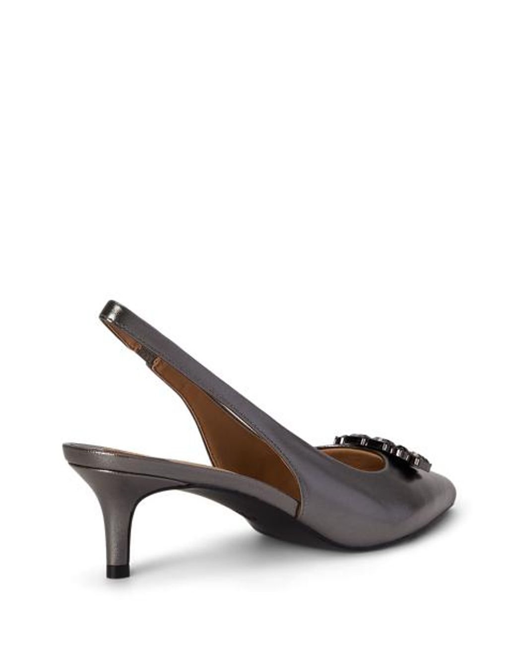 Ralph Lauren Metallic Lolah Jewelled Nappa Slingback Pump
