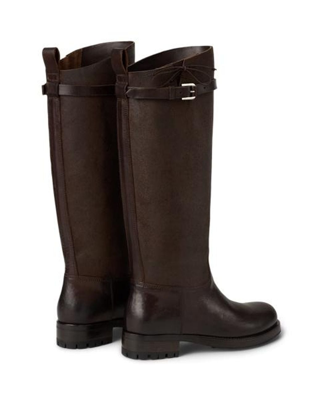 Ralph Lauren Brown Ward Vachetta Leather Engineer Boot