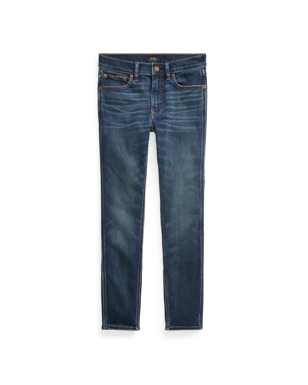 black polo shirt with blue jeans