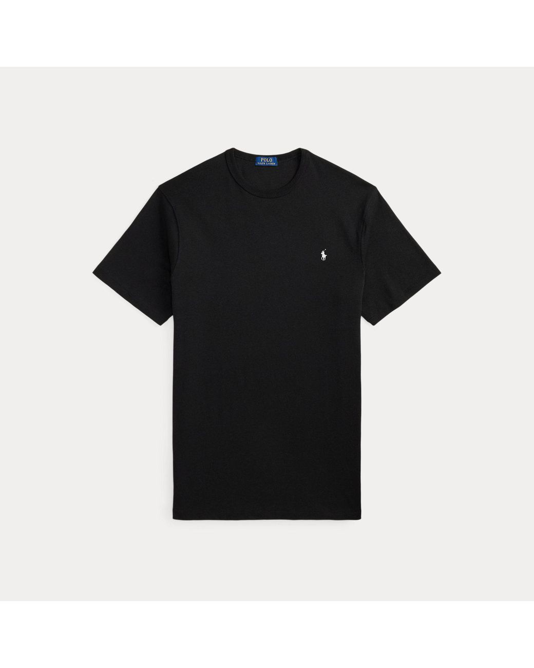 Ralph Lauren Black Jersey Crewneck T-Shirt for men