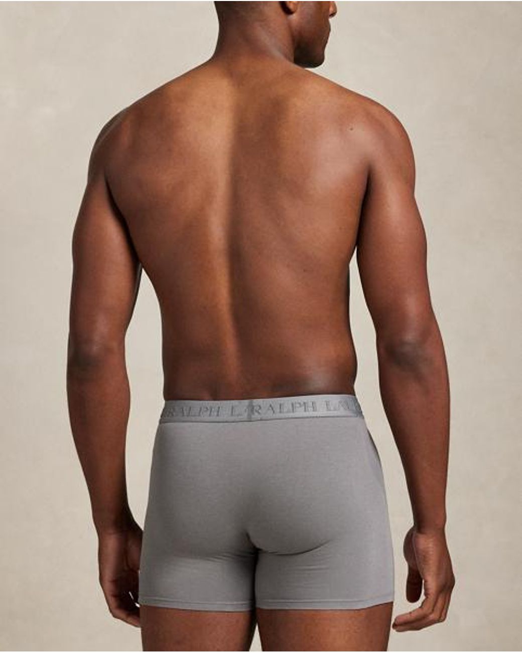 Polo Ralph Lauren Gray Stretch Cotton Boxer Brief 3-Pack for men