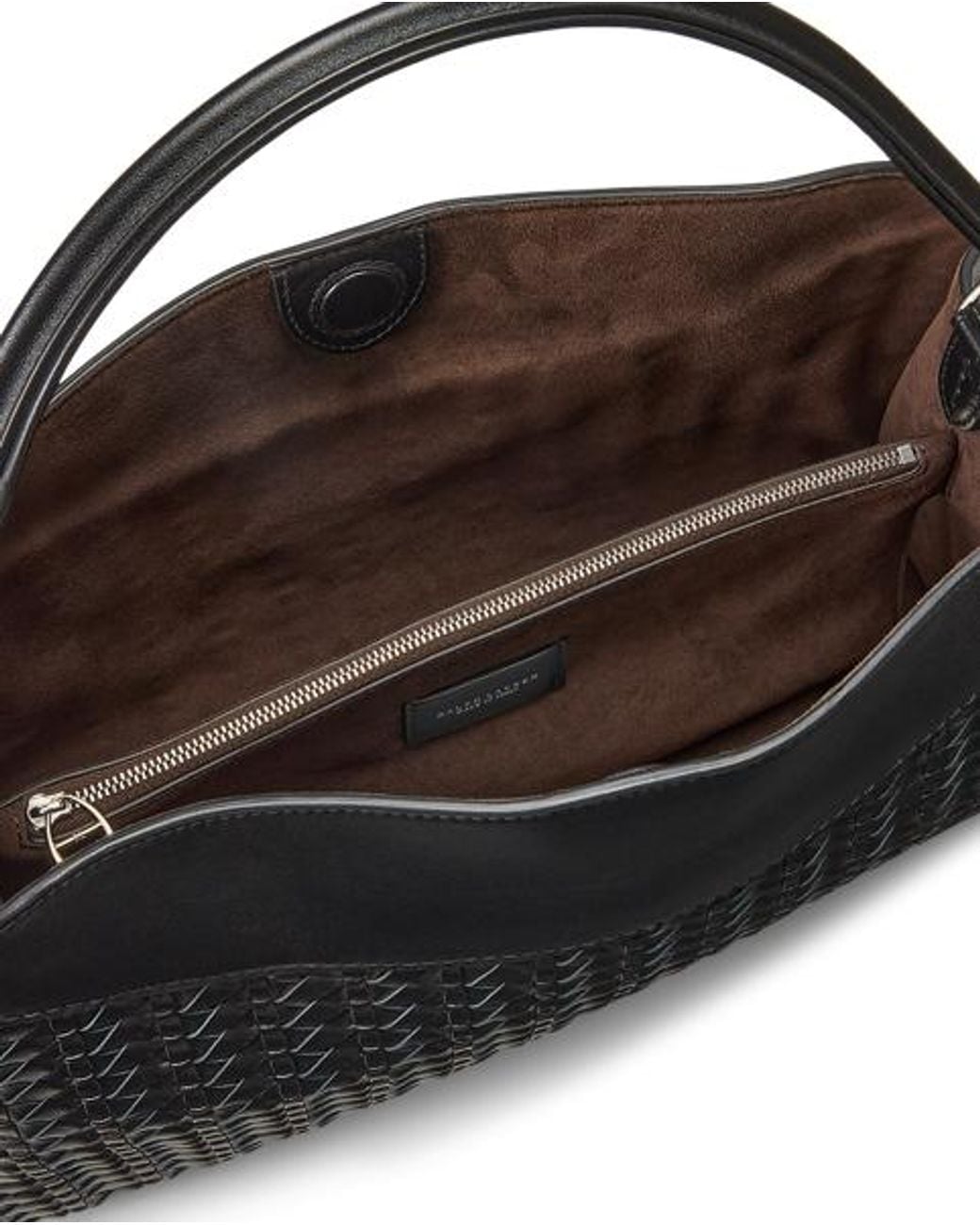 Ralph Lauren Black The Ralph Lauren Braided Leather Shoulder Bag