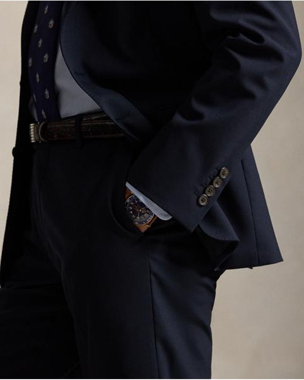 Polo Ralph Lauren Blue Polo Modern Fit Wool-Blend Suit Jacket for men