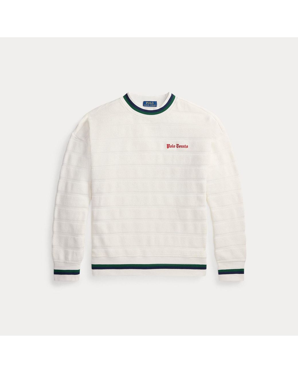 Polo Ralph Lauren Gray Relaxed Fit Textured Jacquard Pullover for men