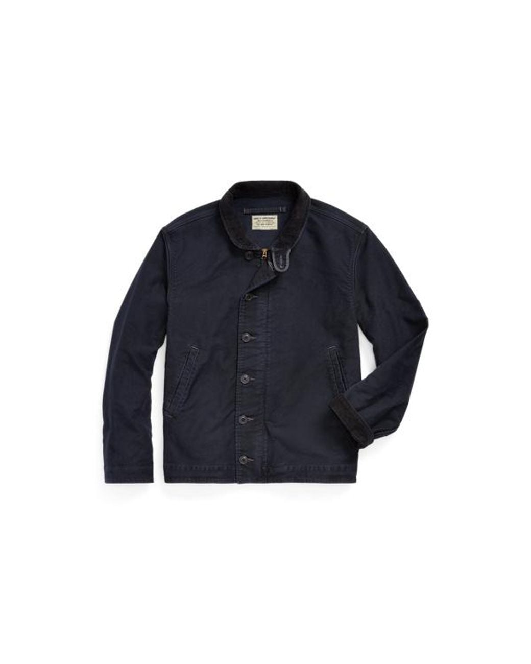 RRL Blue Jungle Cloth Deck Jacket for men