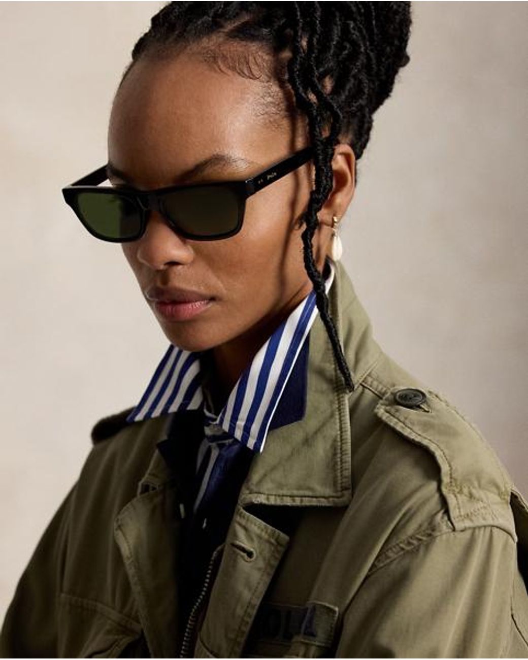 Polo Ralph Lauren Green Cotton Twill Field Jacket