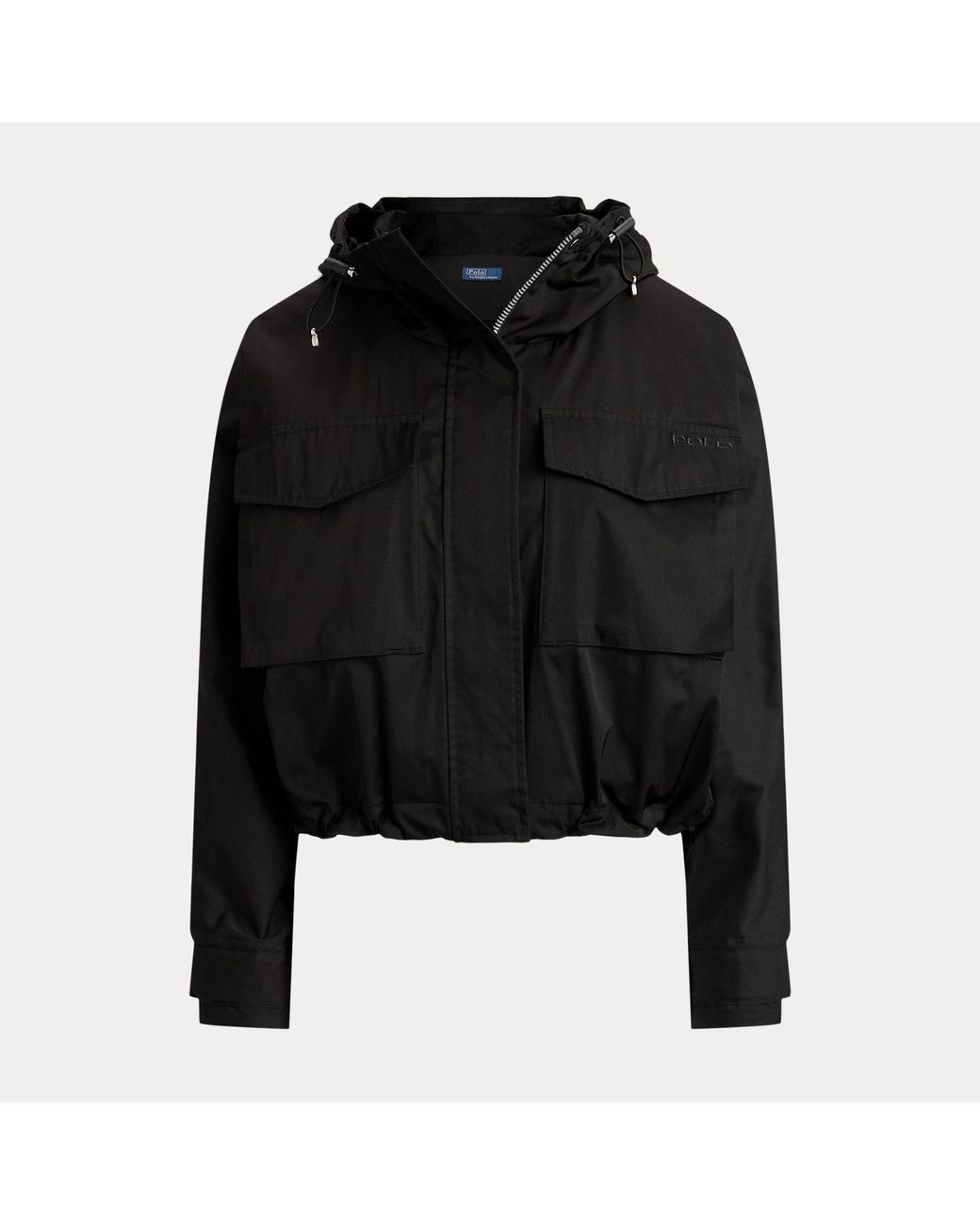 Polo Ralph Lauren Black Cropped Windbreaker