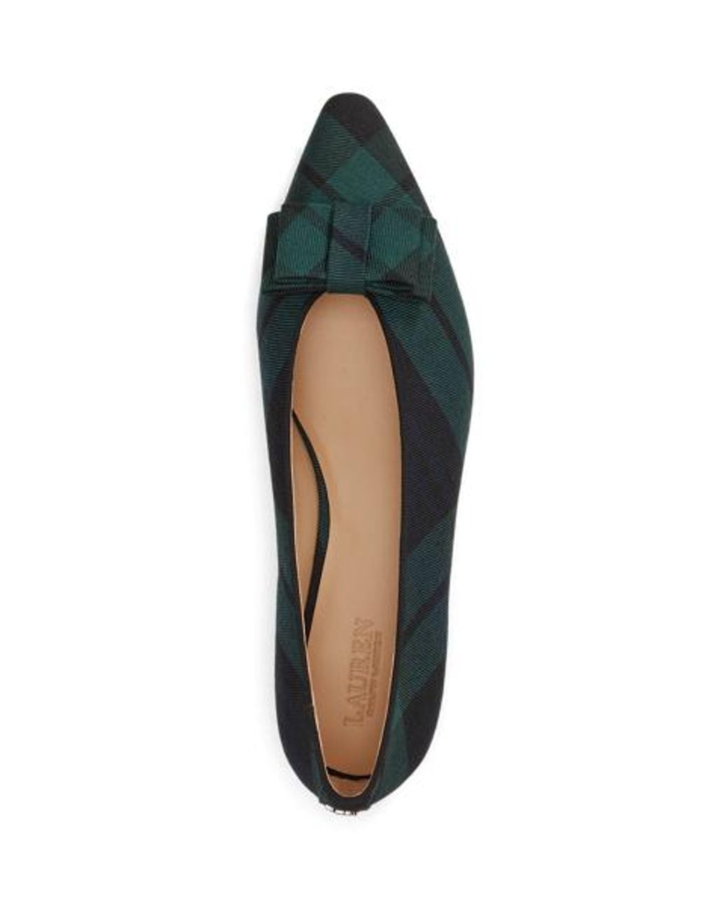 Ralph Lauren Blue Audri Bow-Trim Watch Ballet Flat