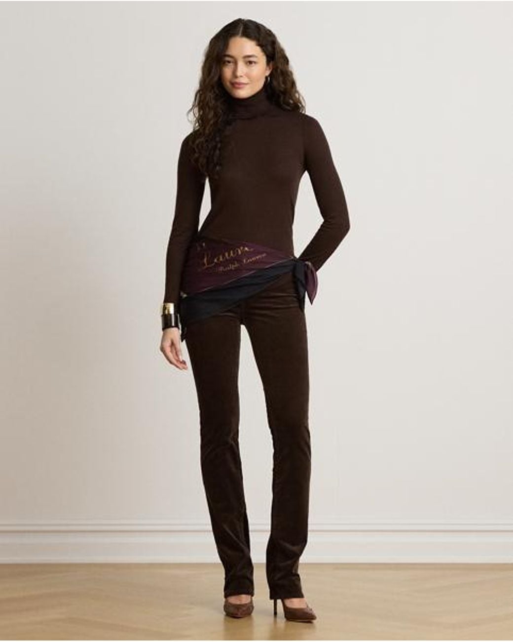 Ralph Lauren Black Roll Neck Jumper