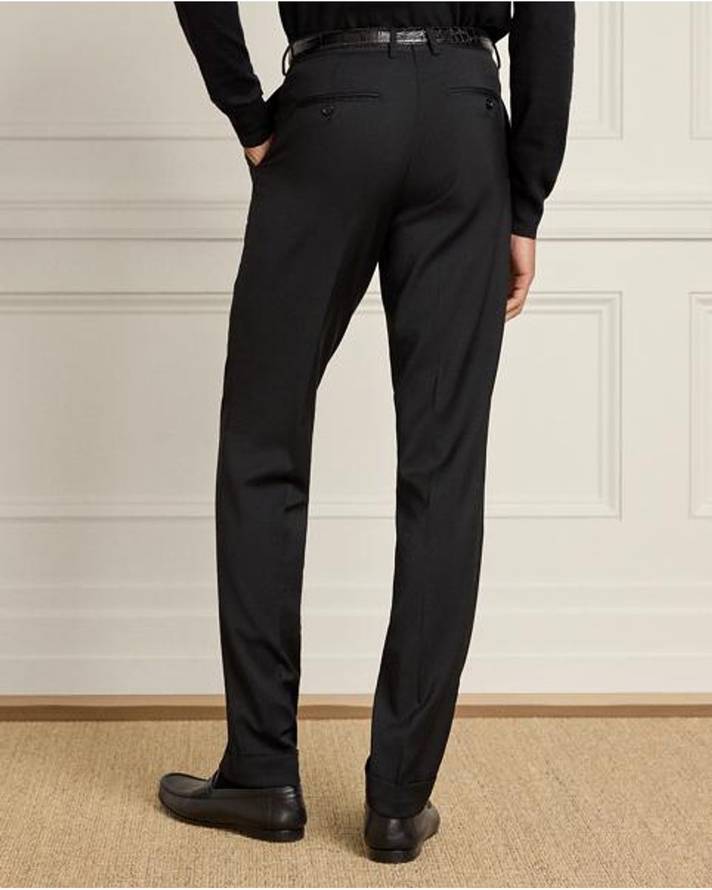 Ralph Lauren Black Gregory Wool Serge Suit Trouser for men