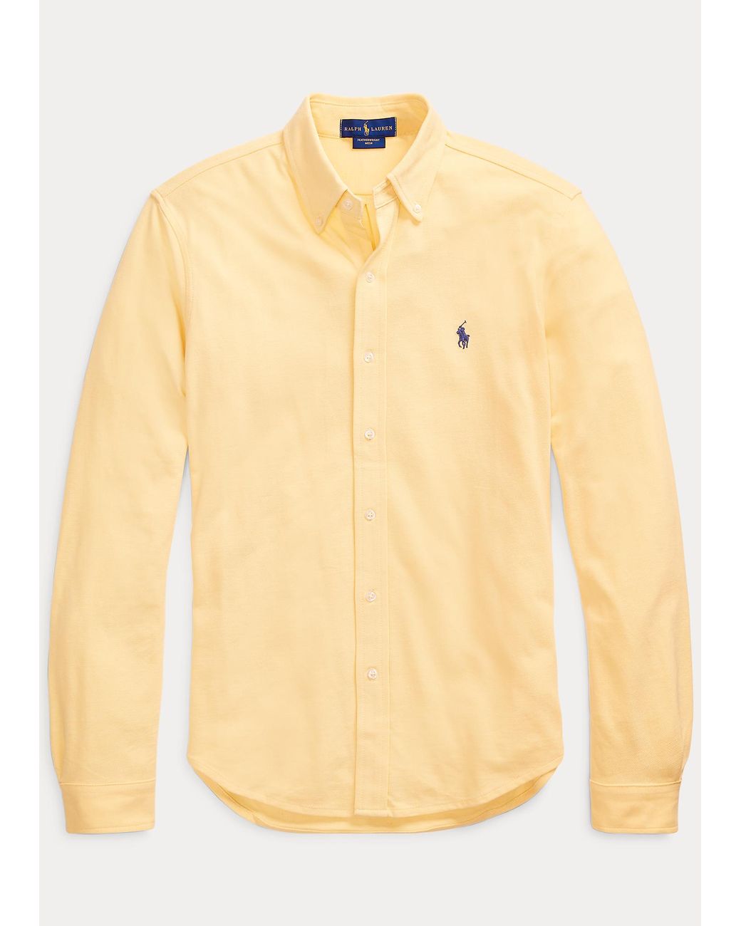Polo Ralph Lauren Baumwolle Featherweight Piqué-Hemd in Gelb für Herren |  Lyst AT