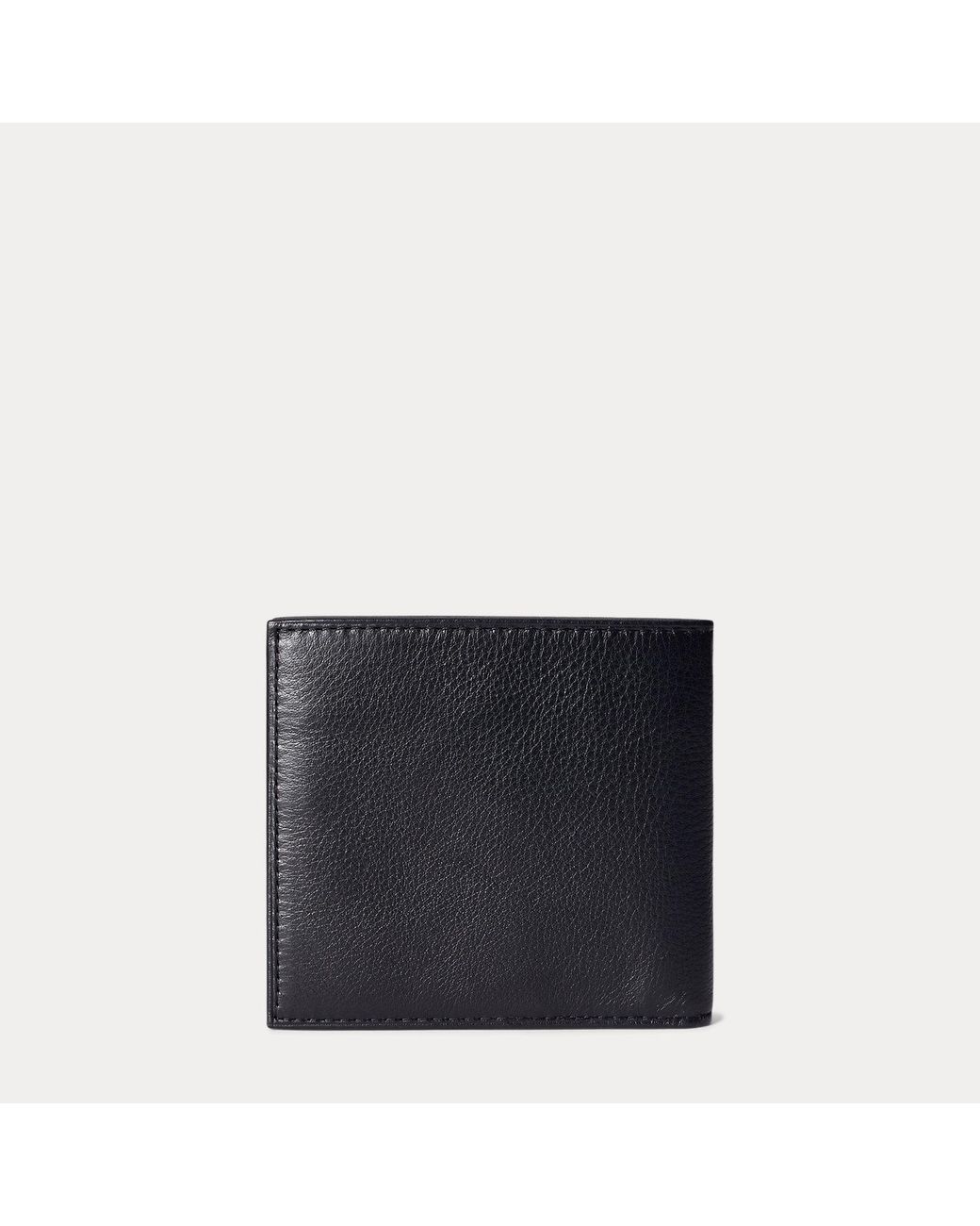Polo Ralph Lauren Blue Pebbled Leather Billfold Wallet for men