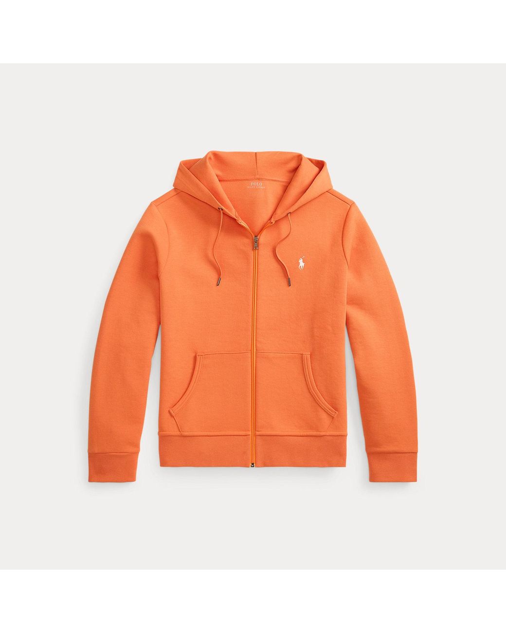 Polo Ralph Lauren Orange Double-Knit Full-Zip Hoodie for men