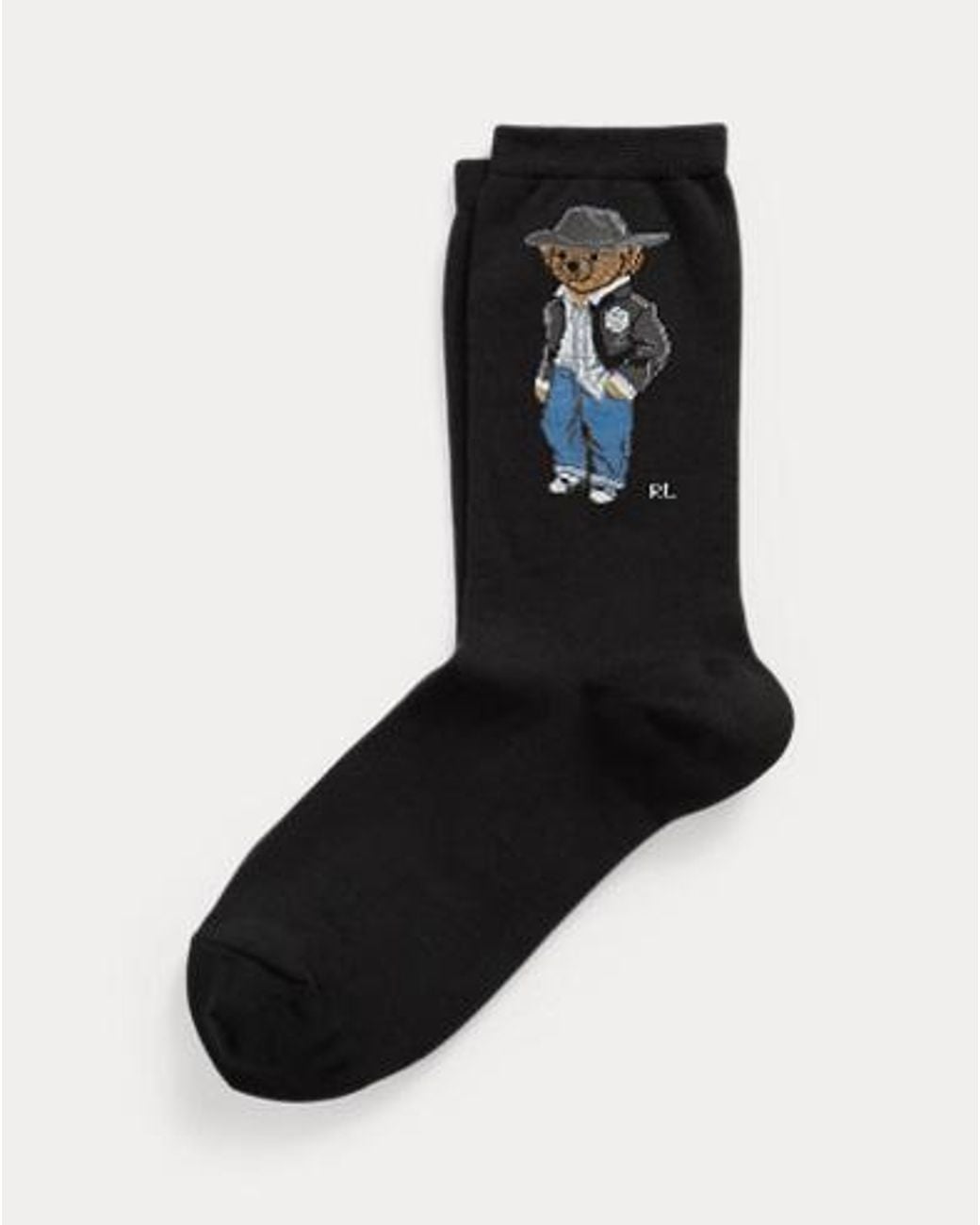 Calcetines De Media Caña Con Polo Bear Polo Ralph Lauren de color Black