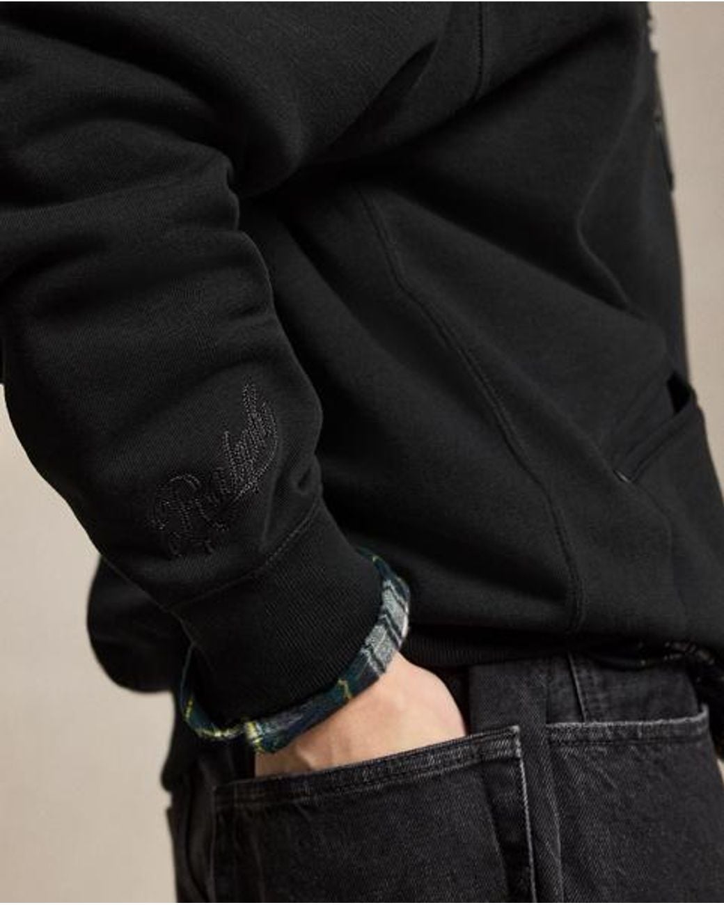 Polo Ralph Lauren Black Polo Ralph Lauren Lauren Yankees Sweatshirt for men
