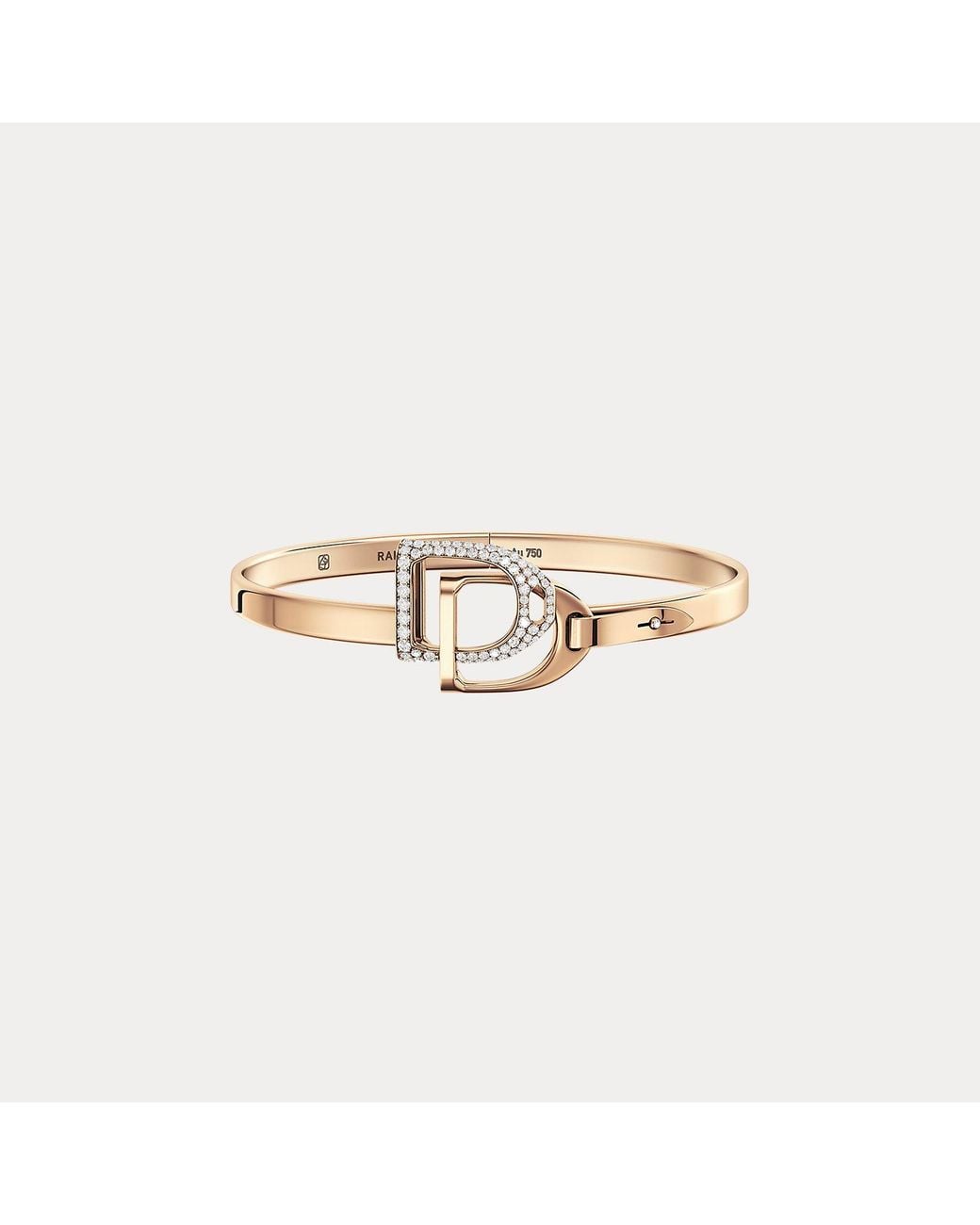 Ralph Lauren Natural Pave Diamond Double-stirrup Bangle