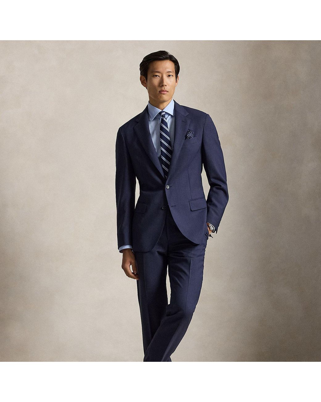 Polo Ralph Lauren Blue Polo Tailored Fit Nailhead Suit for men