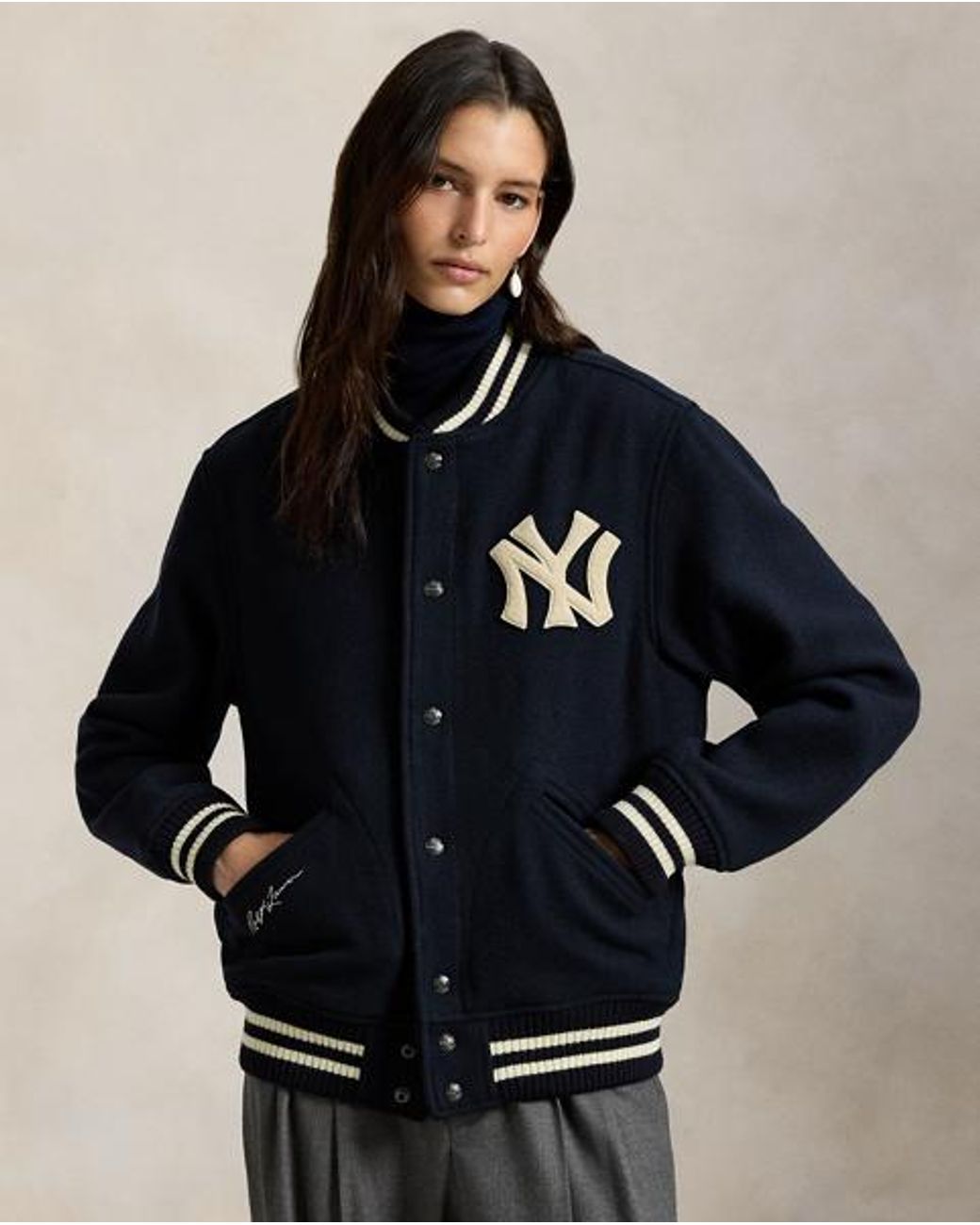 Polo Ralph Lauren Blue Polo Ralph Lauren Lauren Yankees Jacket for men