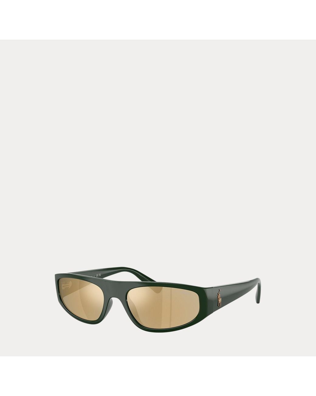 Polo Ralph Lauren Green Polo Pony Pilot Sunglasses for men