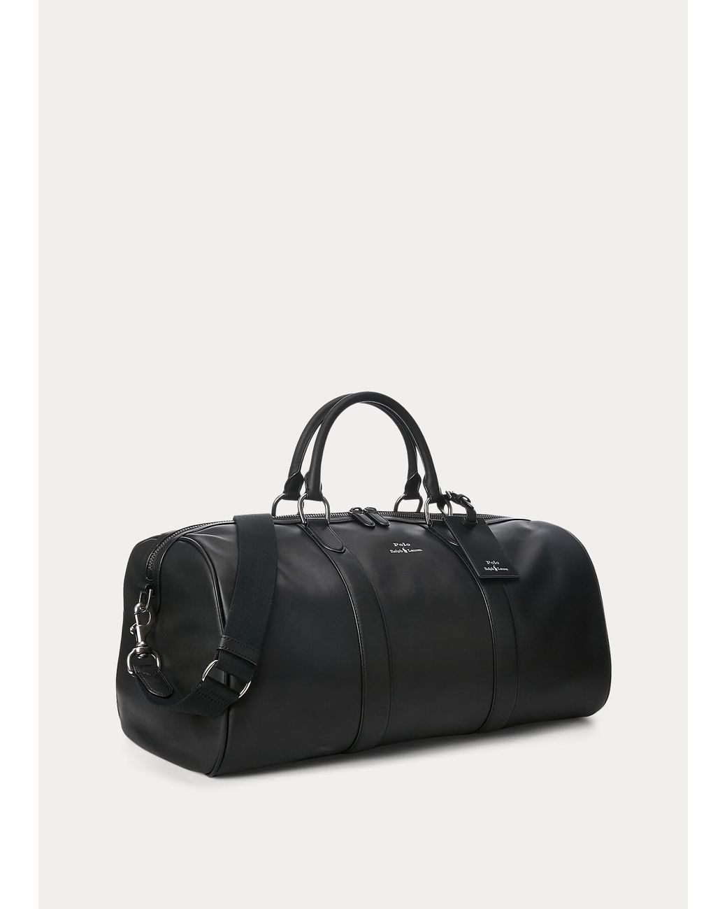 Herren Taschen Reisetaschen und Koffer Polo Ralph Lauren Segeltuch-Reisetasche mit Lederbesatz in Schwarz für Herren 