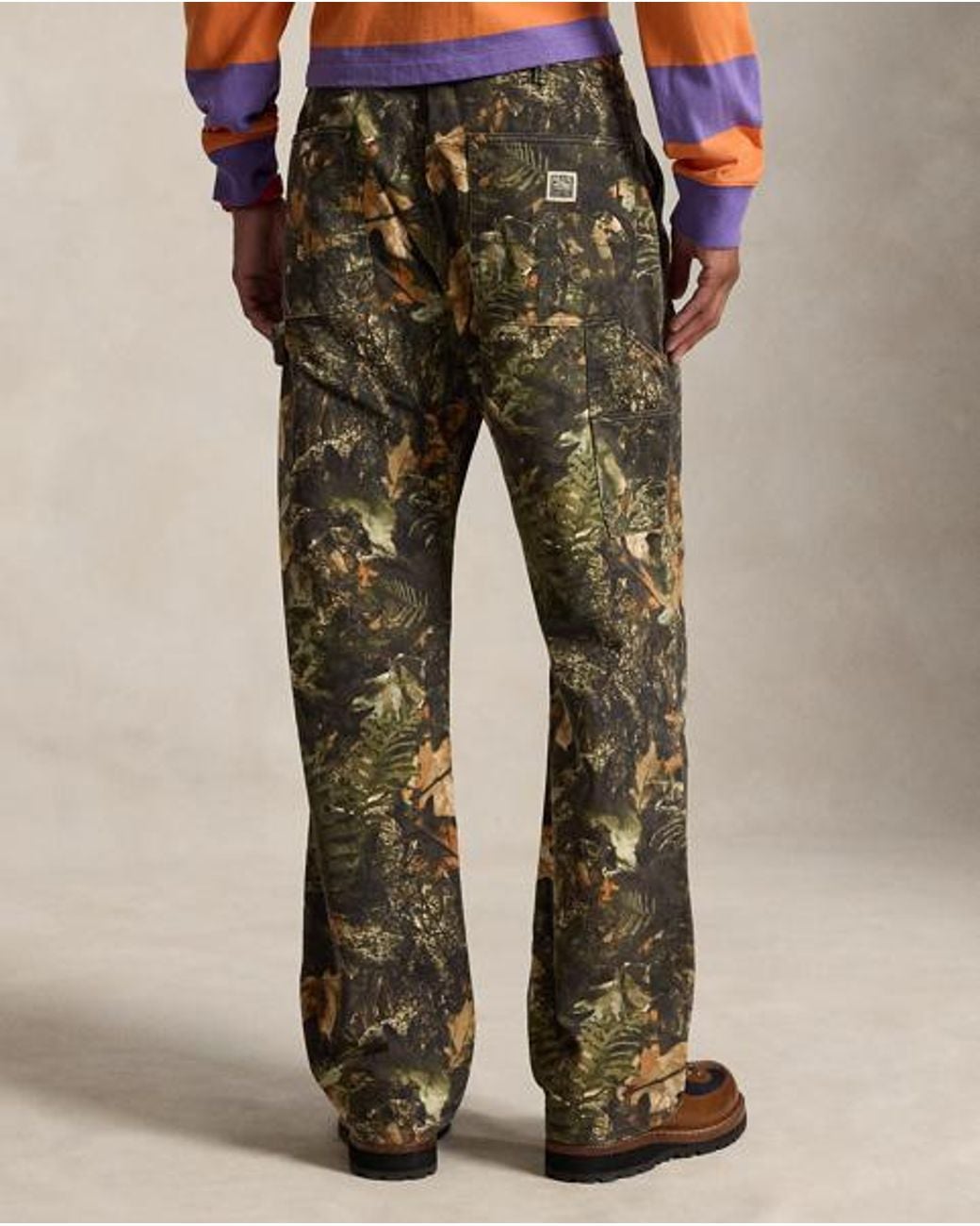 Polo Ralph Lauren Blue Polo Dungaree Fit Forest-Print Trouser for men