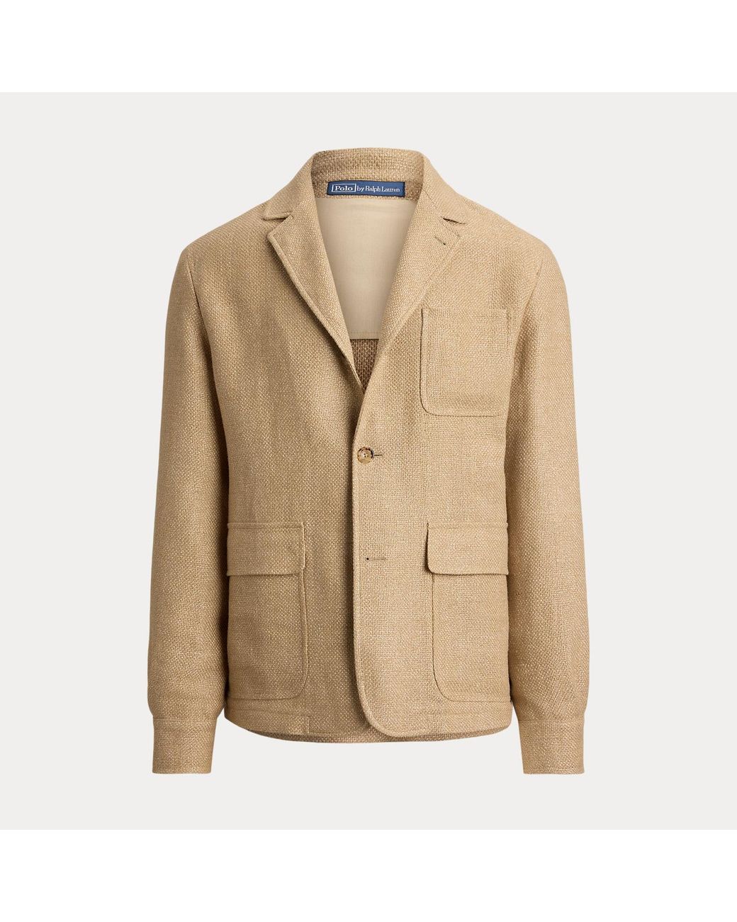 Polo Ralph Lauren Natural Tailored Fit Linen Hopsack Jacket for men