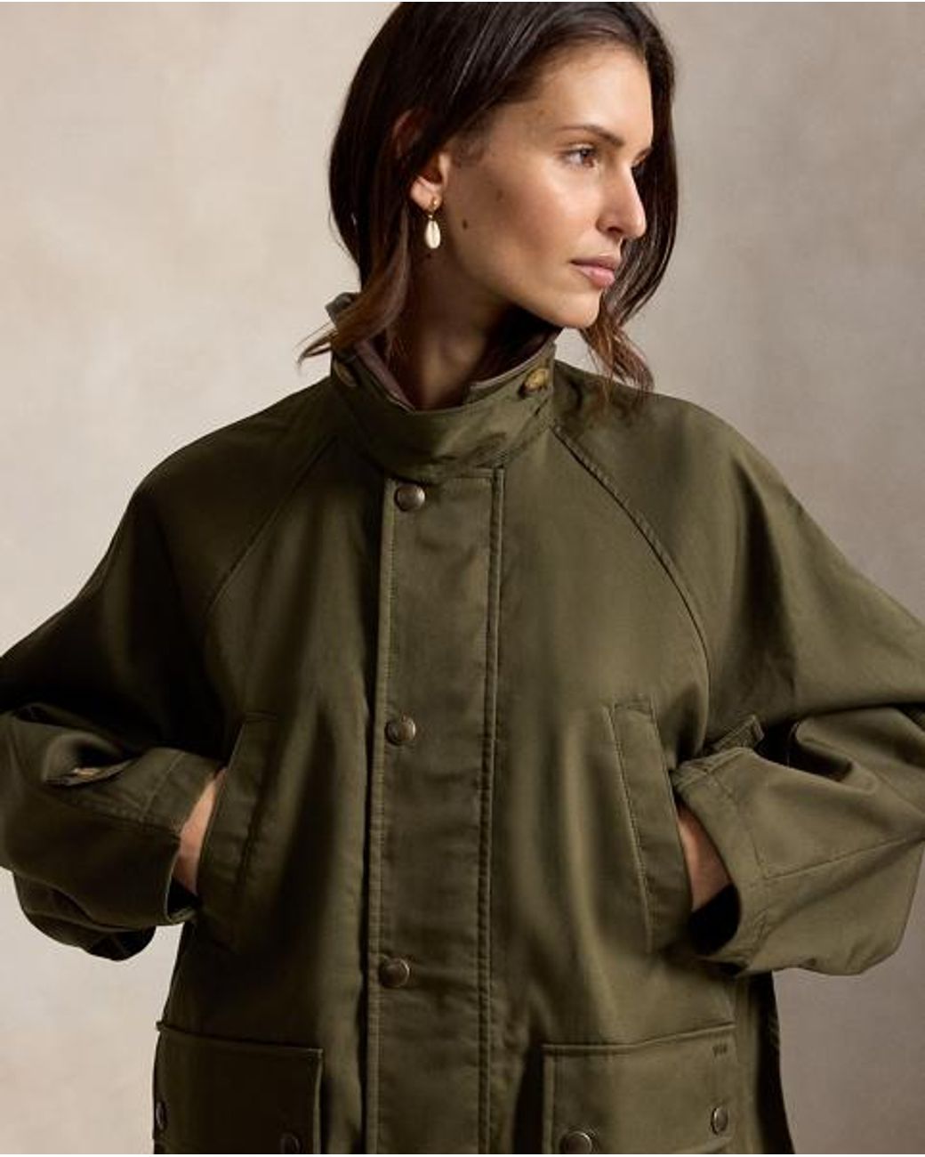 Polo Ralph Lauren Brown Cotton Twill Barn Jacket