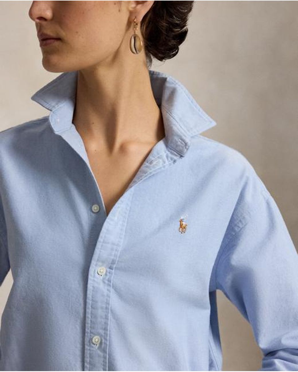 Polo Ralph Lauren Blue The Iconic Relaxed Fit Oxford Shirt