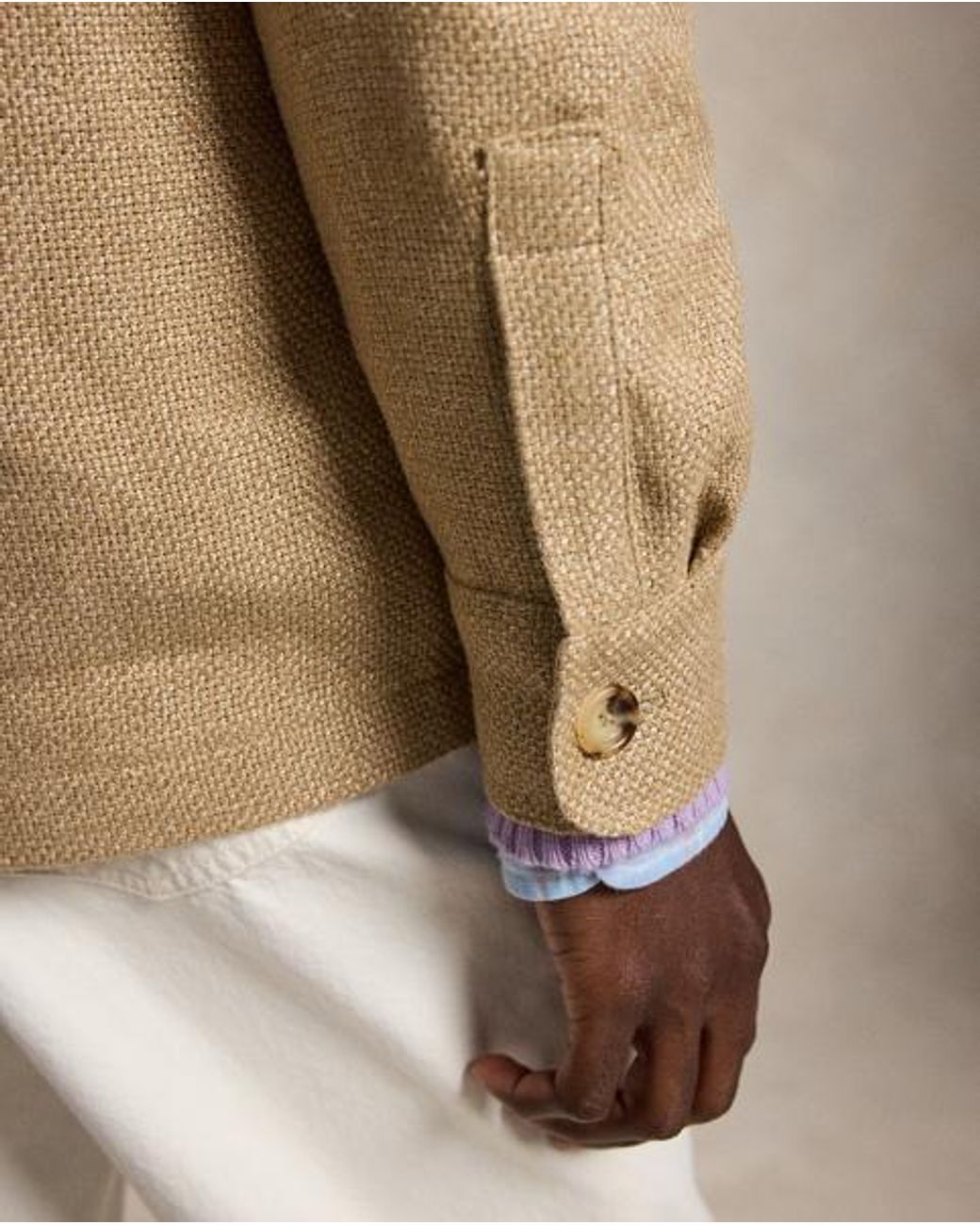Polo Ralph Lauren Natural Tailored Fit Linen Hopsack Jacket for men