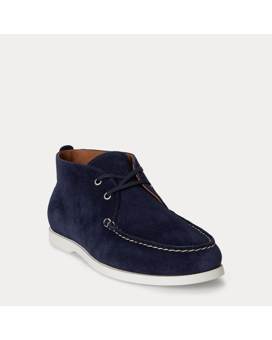 Polo Ralph Lauren Blue Merton Suede Chukka Loafer for men