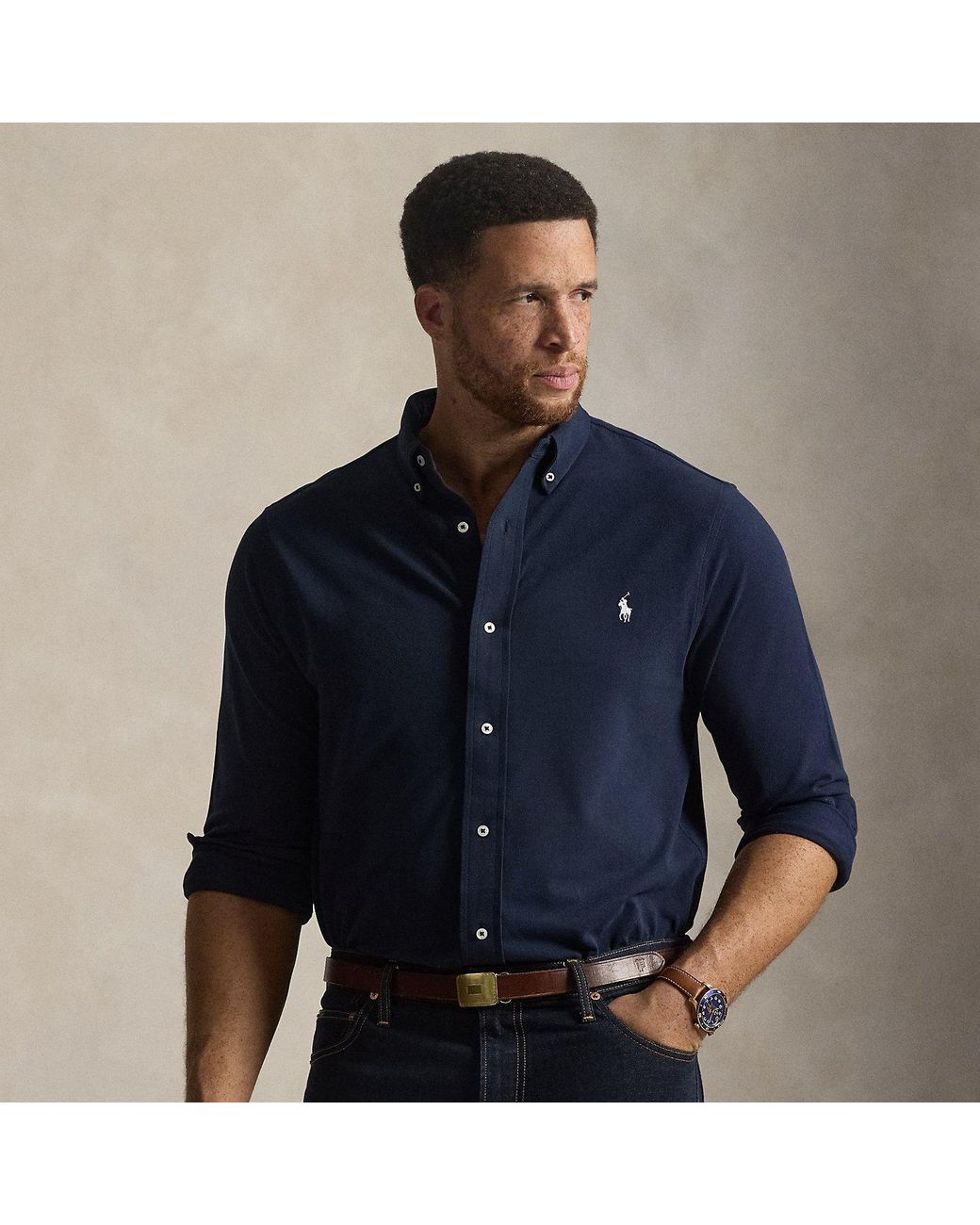 Ralph Lauren Blue Ralph Lauren Featherweight Mesh Shirt for men