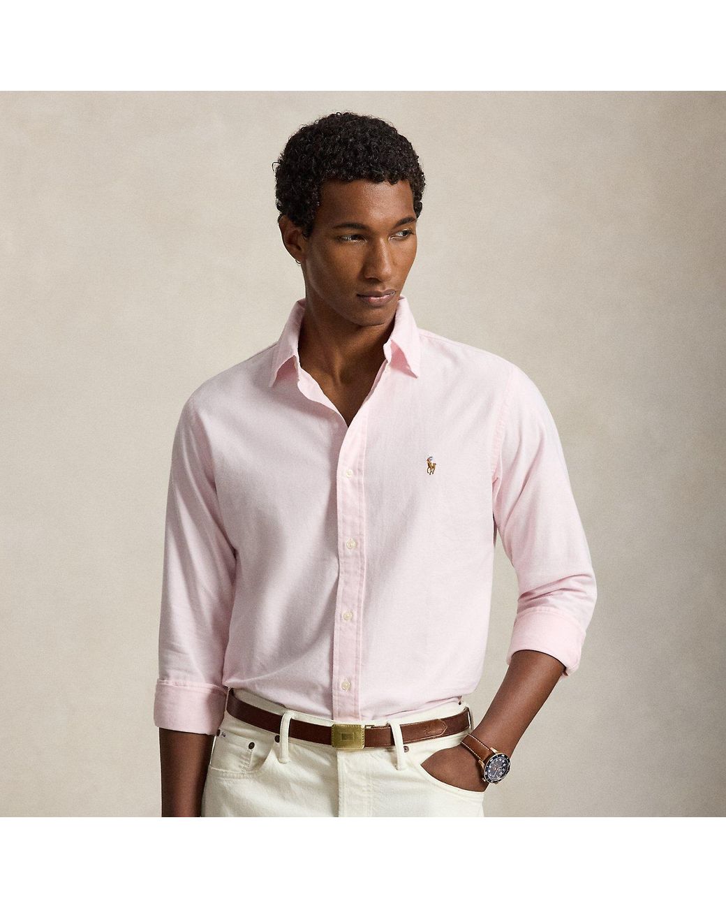 Polo Ralph Lauren Pink The Iconic Oxford Shirt for men