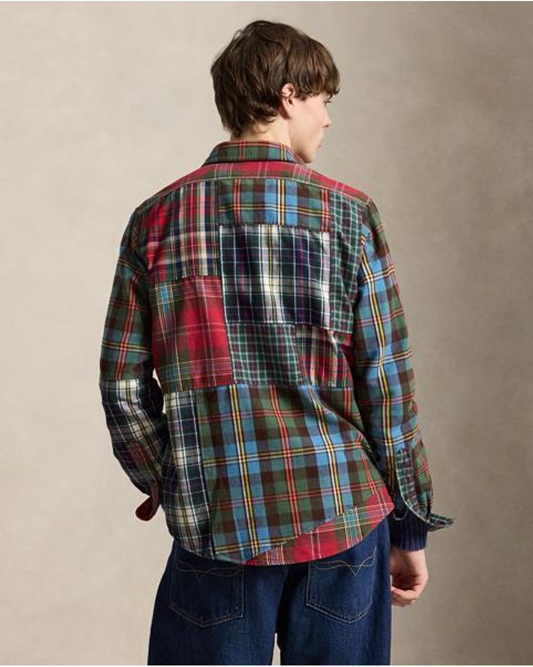 Polo Ralph Lauren Multicolor Classic Fit Patchwork Plaid Oxford Shirt for men