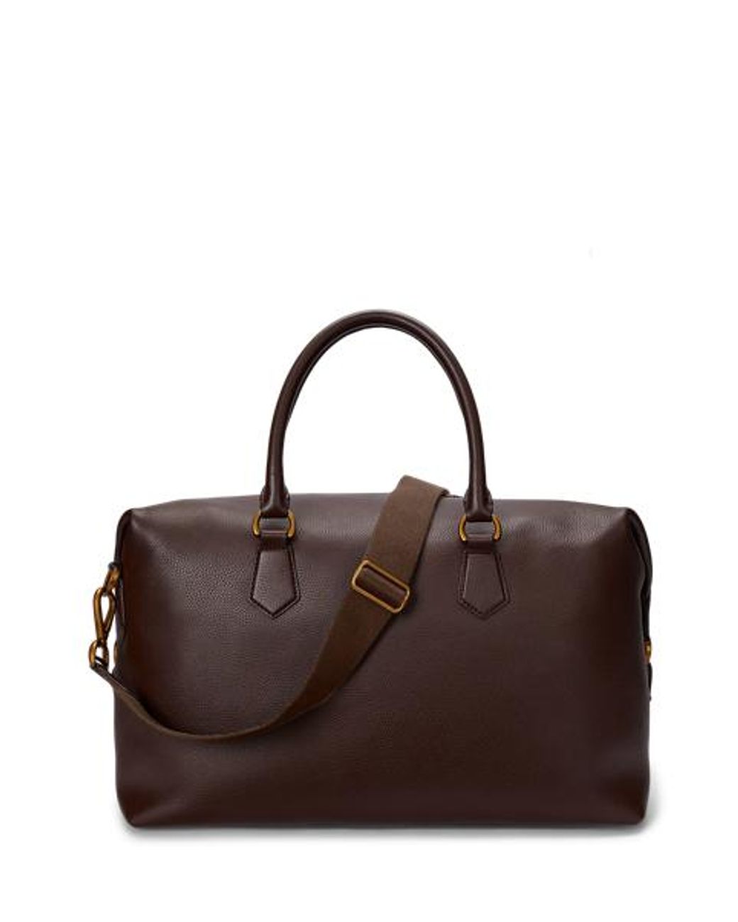 Polo Ralph Lauren Brown Pebbled Leather Duffel for men
