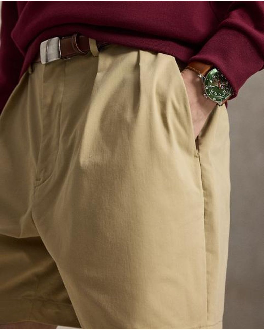 Ralph Lauren Red 16.5 Cm Cormac Classic Fit Twill Short for men