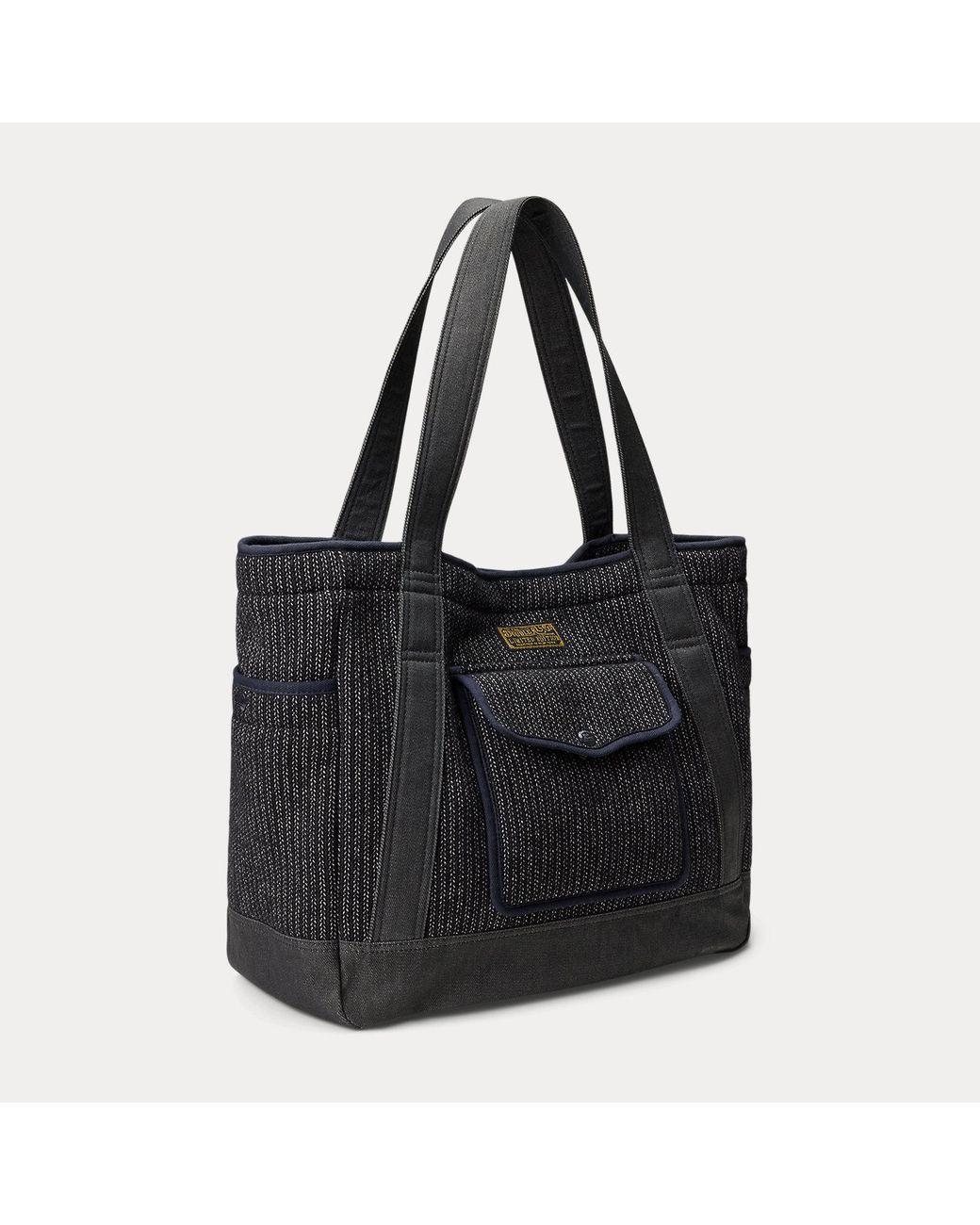 RRL Black Wool-Cotton Tote for men