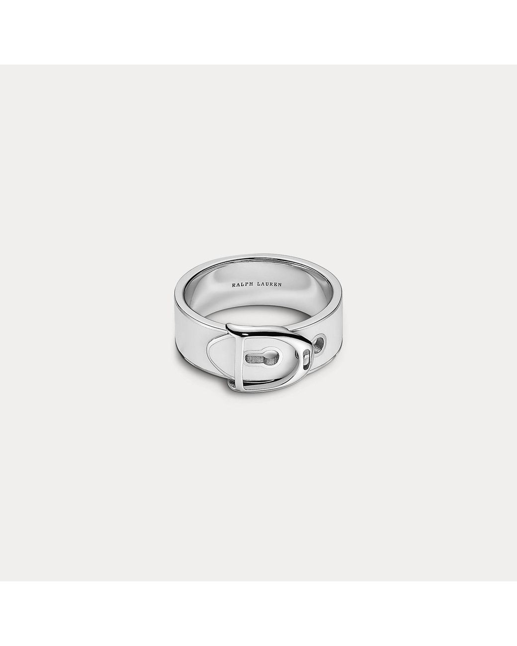 Ralph Lauren White Welington Enamel Ring