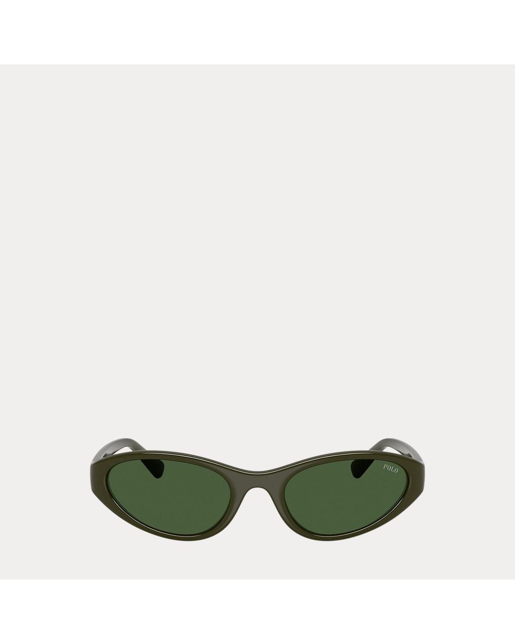 Polo Ralph Lauren Green Polo Pony Rectangular Sunglasses for men